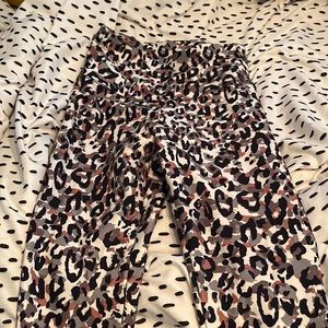Colored Cheetah print workout pants